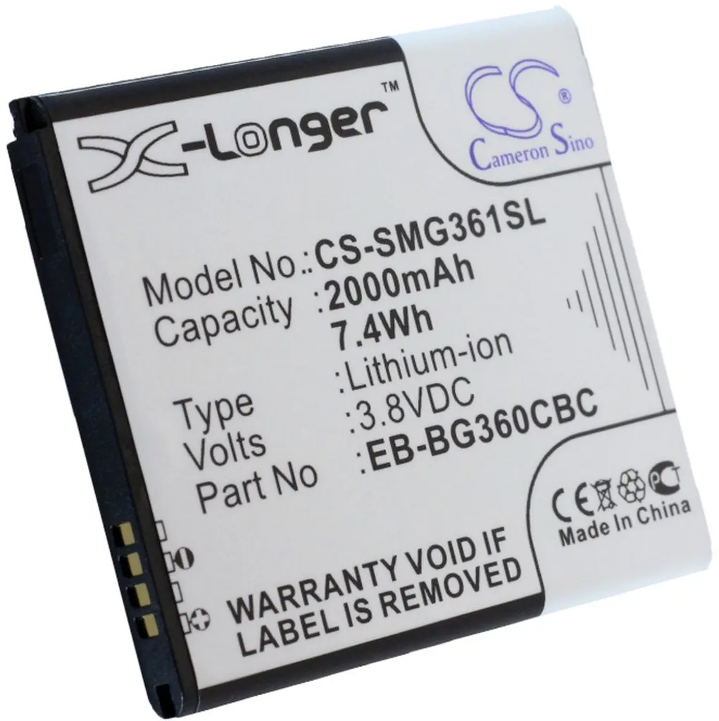 Batteri til Samsung Galaxy Core Prime TD-LTE, 3.8V, 2000 mAh v:3042083