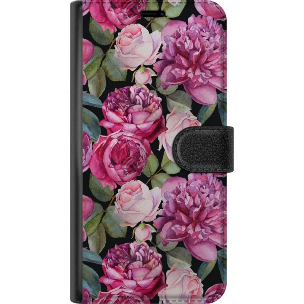 OnePlus Nord 2T Sort Lommebokdeksel Rosor v:2819298 OnePlus Nord 2T Sort Lommebokdeksel Rosor v:2819298