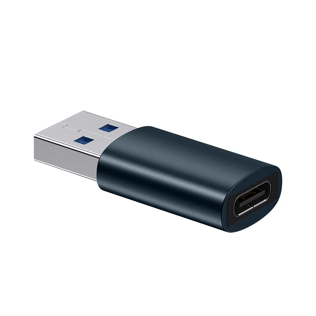 Baseus USB-A til USB-C miniadapter OTG – Blå v:4879013