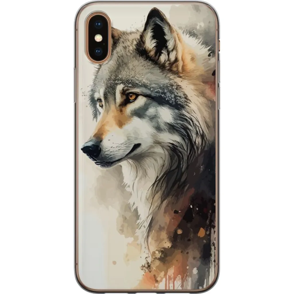 Apple iPhone X Gjennomsiktig Telefondeksel Varg v:1161809