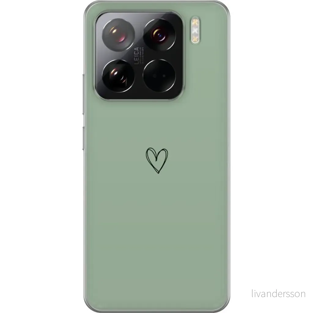 Xiaomi 15 Pro Gjennomsiktig Telefondeksel Hjärta v:9041752