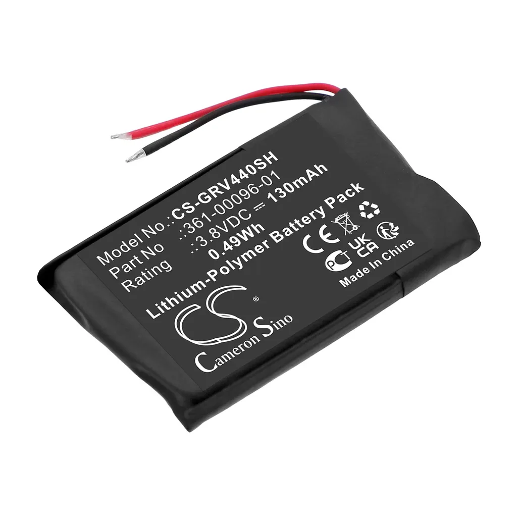 Batteri til 361-00096-01 for Garmin, 3.8V, 130mAh v:9470000 Batteri til 361-00096-01 for Garmin, 3.8V, 130mAh v:9470000
