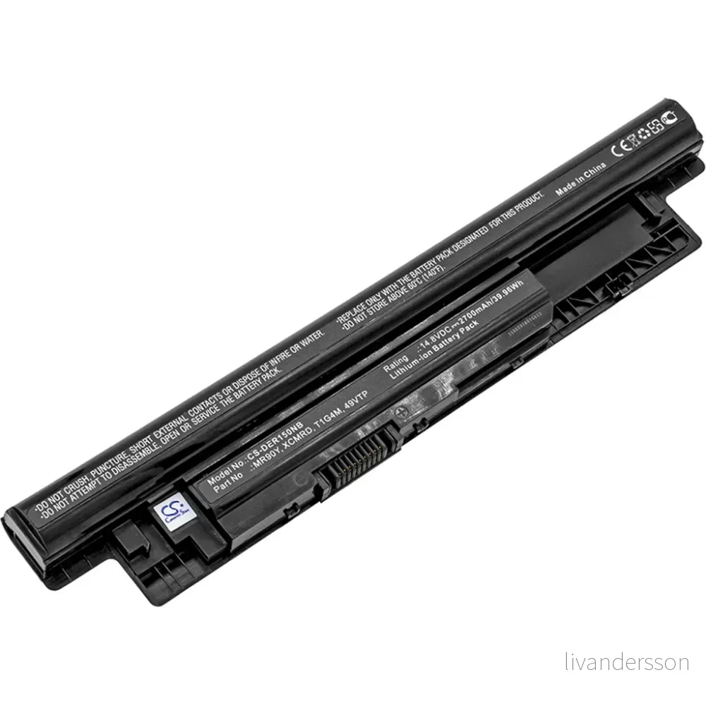 Batteri til Dell INS15CD-1528L, 14.8V, 2700 mAh v:9074103