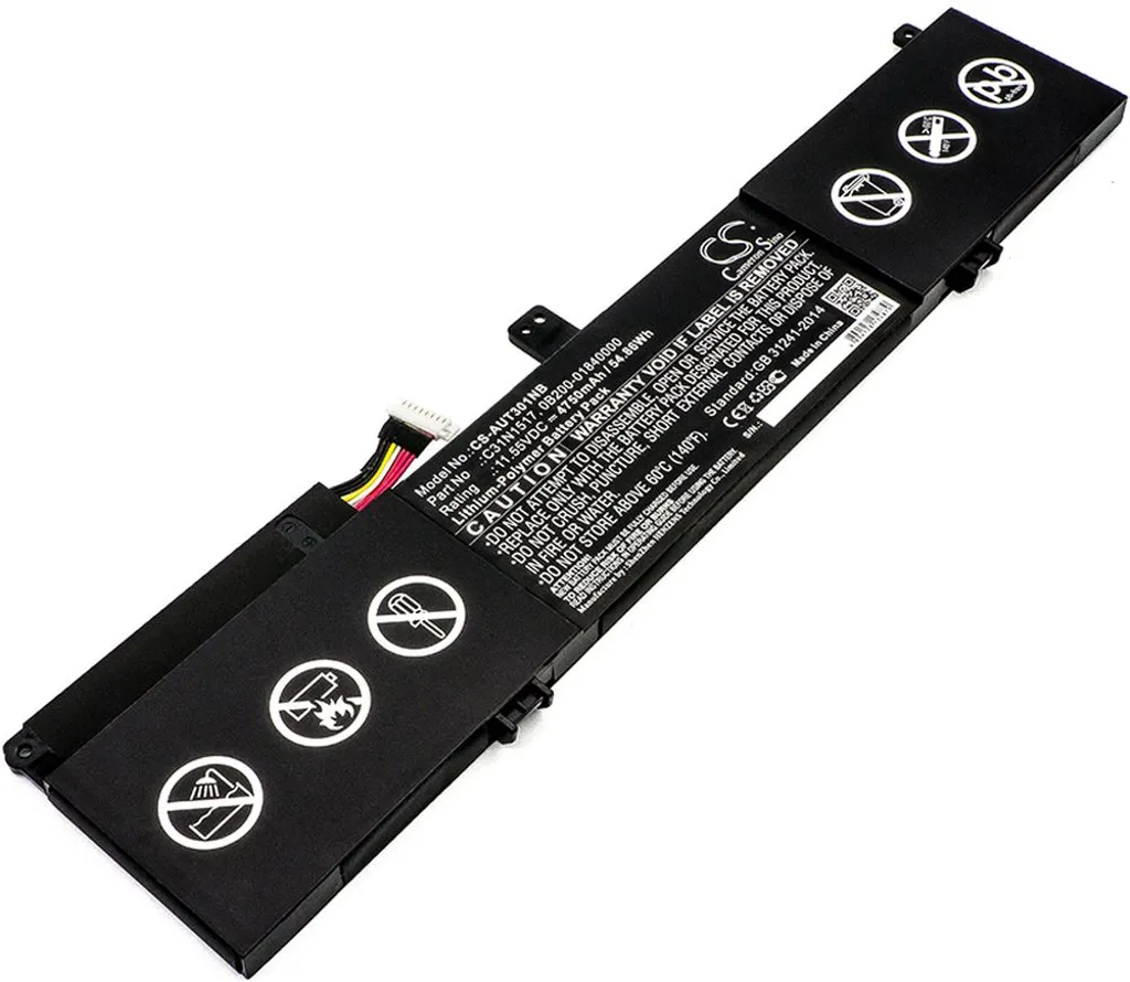 Batteri til Asus Q304UA-BI5T24, 11,55V, 4750mAh v:6357156
