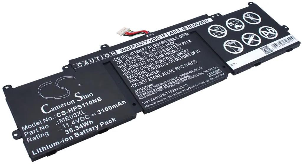 Batteri til Hp Stream 13-C010CA, 11.4V, 3100 mAh v:8444503