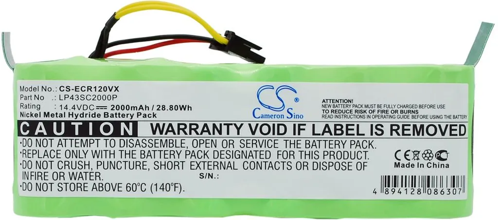 Batteri til Sichler PCR-3550UV, 14.4V, 2000 mAh v:9240026