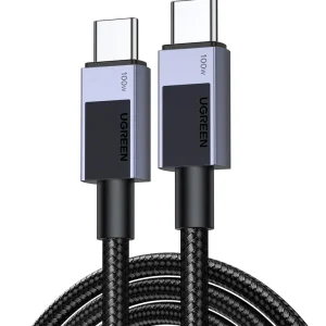 UGREEN USB-C til USB-C hurtigladekabel 5A PD , 1m – Space Grey v:6572756 UGREEN USB-C til USB-C hurtigladekabel 5A PD , 1m – Space Grey v:6572756