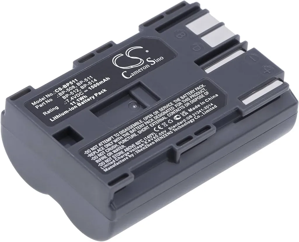 Batteri til Canon ZR25, 7,4V, 1500mAh v:8133951