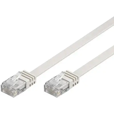 DELTACO Cat6 nettverkskabel, 3m, hvit v:2732212