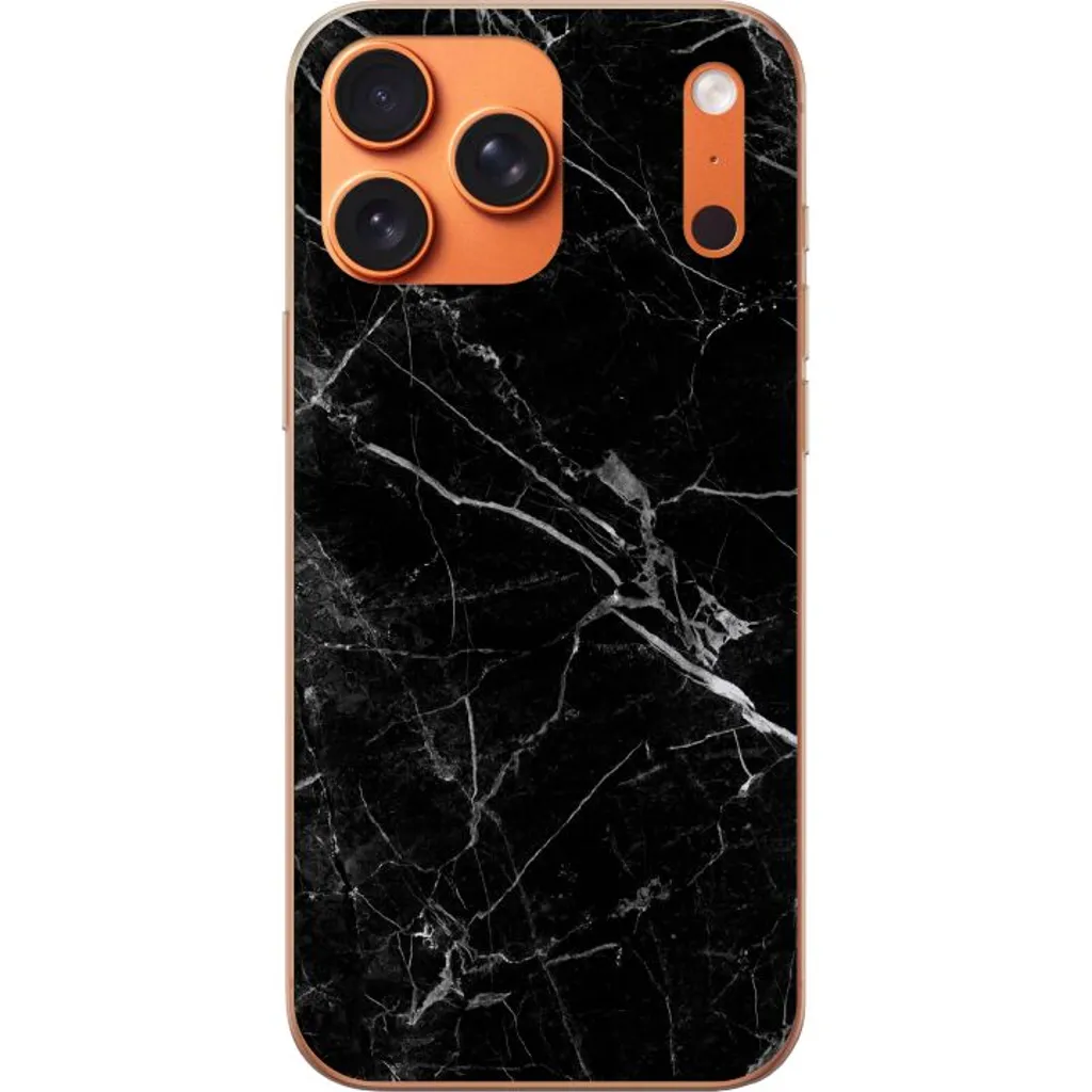 Apple iPhone 17 Pro Max Gjennomsiktig Telefondeksel Svart marmor v:3719289