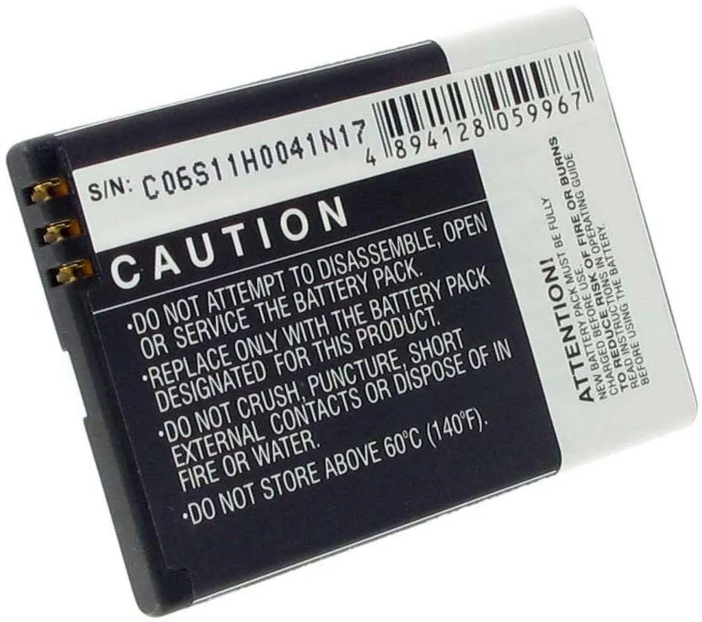 Batteri til Nokia RM-683, 3.7(3.6V), 1700 mAh v:6614286