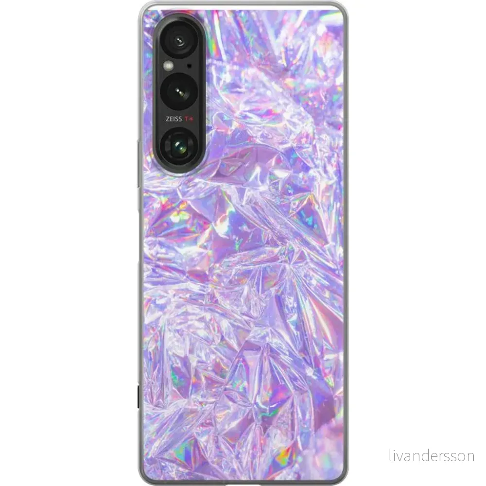 Sony Xperia 1 V Gjennomsiktig Telefondeksel Glitter v:9906760