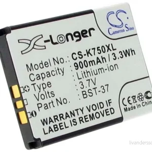 Batteri til Sony Ericsson J110a, 3.6V (3.7V), 600 mAh v:7866748 Batteri til Sony Ericsson J110a, 3.6V (3.7V), 600 mAh v:7866748