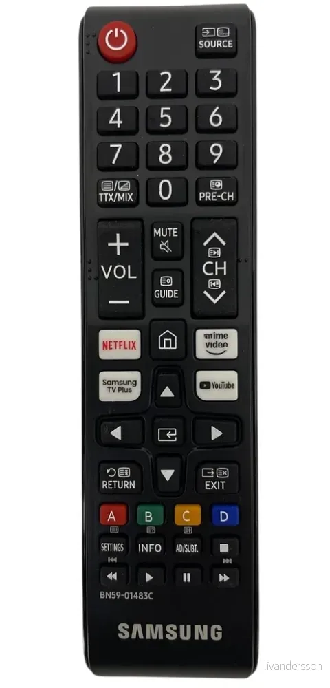 Original Fjernkontroll for Samsung TV TQ32Q5FAAUXXC v:5183303