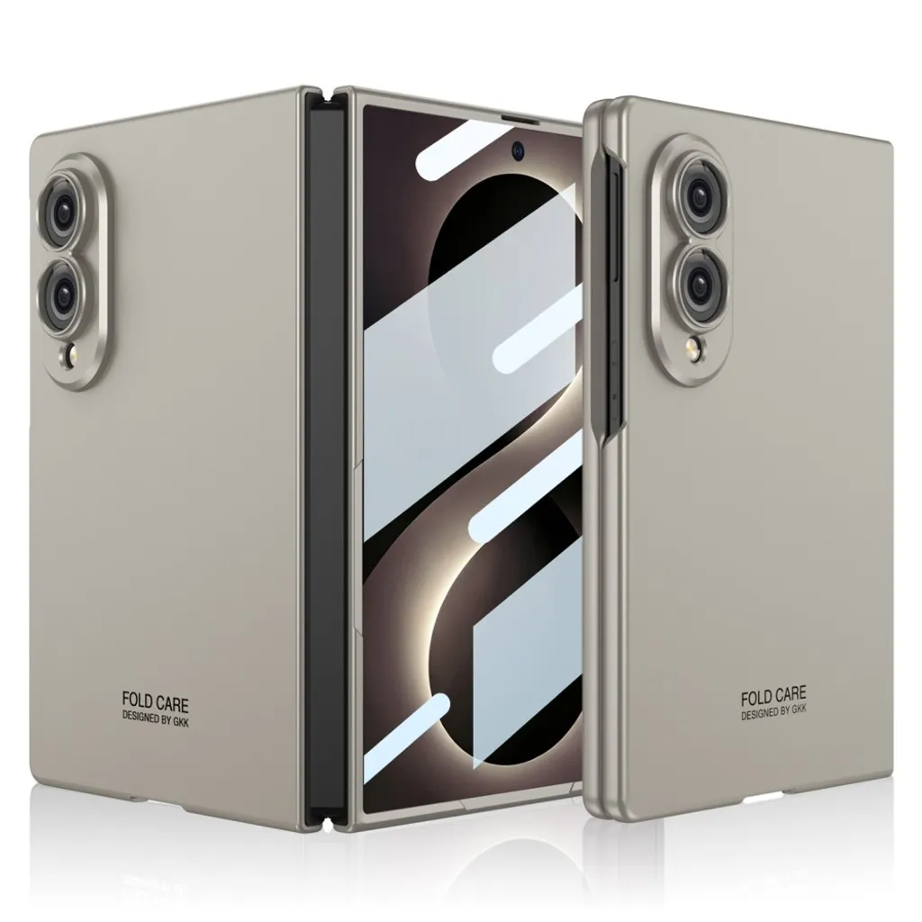 GKK Samsung Galaxy Z Fold8 Deksel med Herdet Glassbeskytter – Titan Grå v:7337729