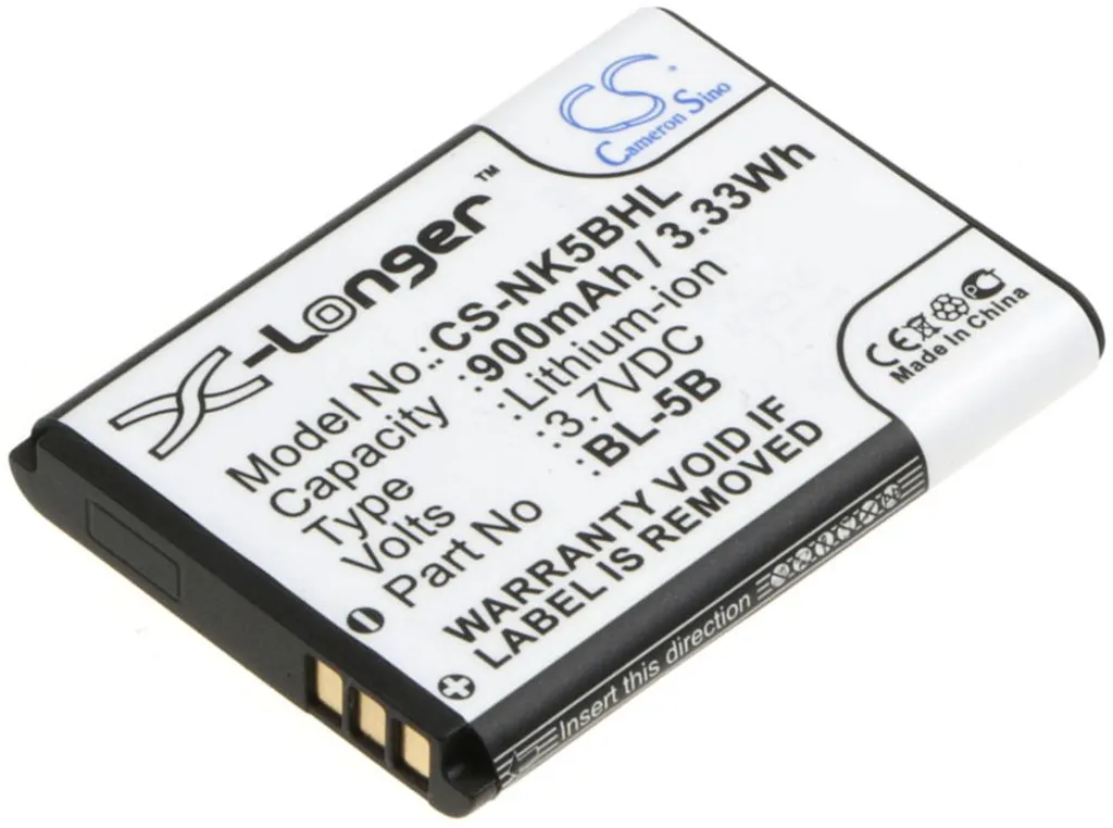 Batteri til Nokia 6070, 3.7V, 900 mAh v:5083686