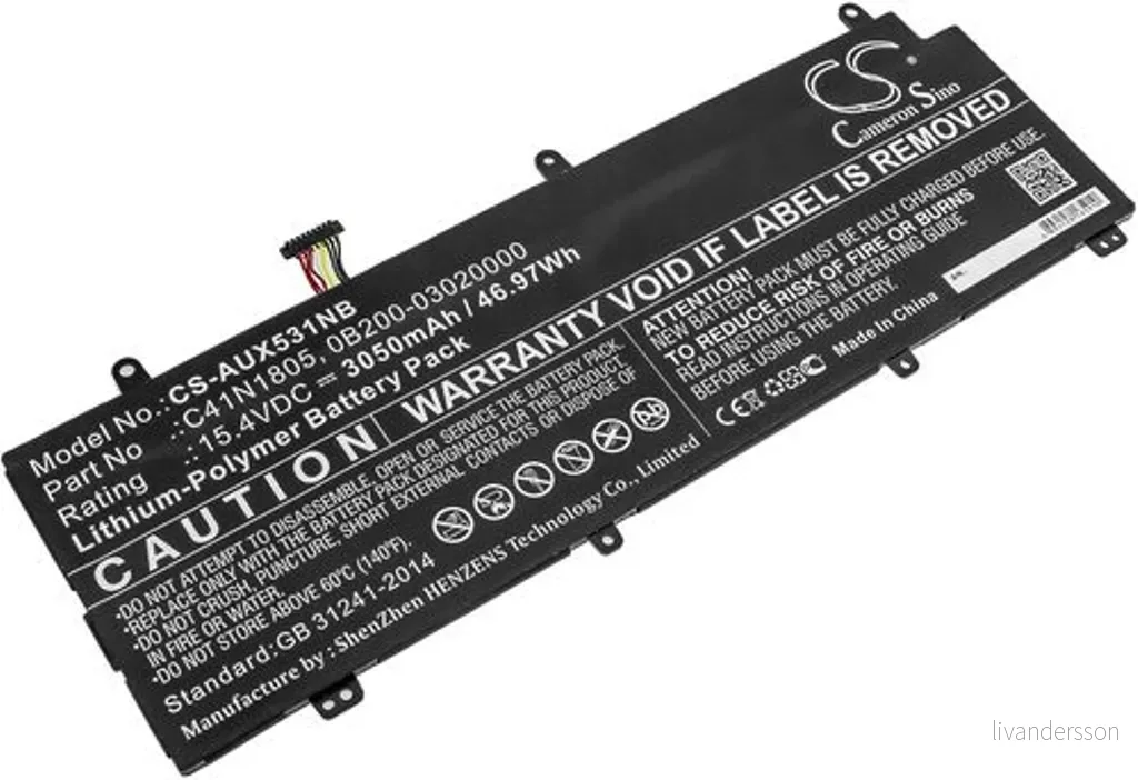 Batteri til Asus GX531GS, 15.4V, 3050 mAh v:3640818