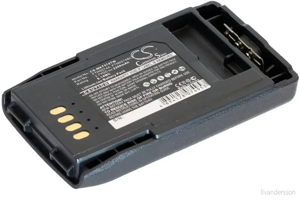 Batteri til Motorola MTP850, 3.7V, 2200 mAh v:6136198