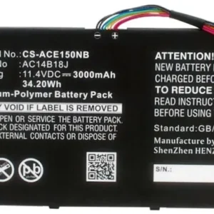 Batteri til Acer CB3-111-C4FC, 11.4V, 3000 mAh v:3654773 Batteri til Acer CB3-111-C4FC, 11.4V, 3000 mAh v:3654773