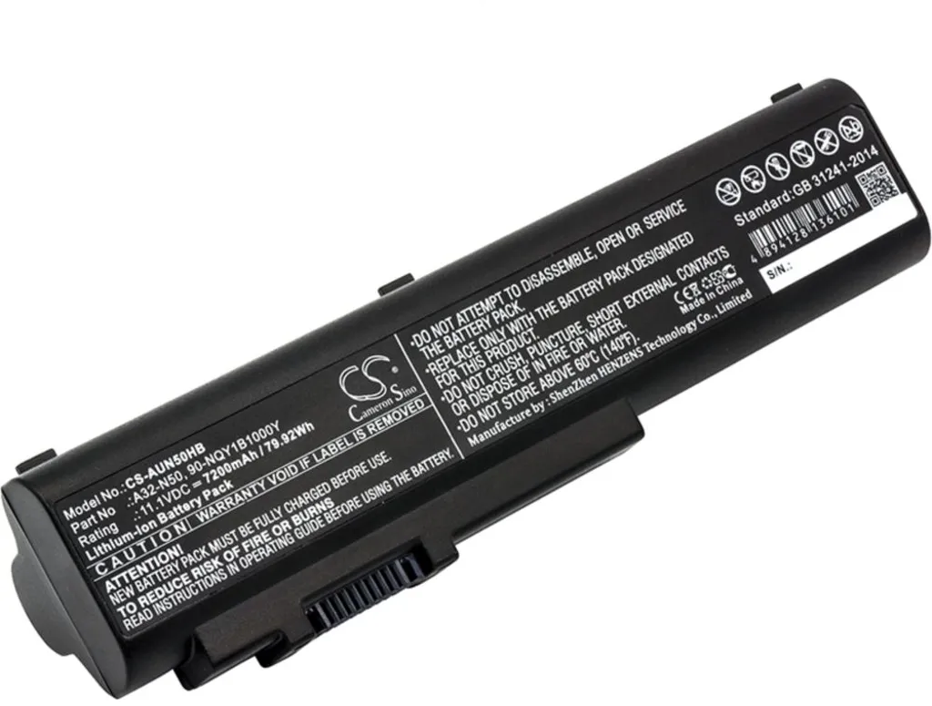 Batteri til Asus N51T, 11.1V, 7200 mAh v:7064082