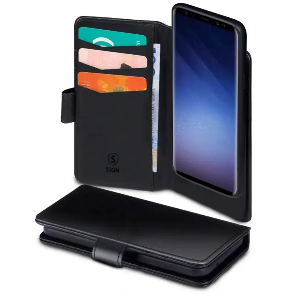 SiGN Lommeboketui 2-in-1 for Samsung Galaxy S25 – Svart v:3602709