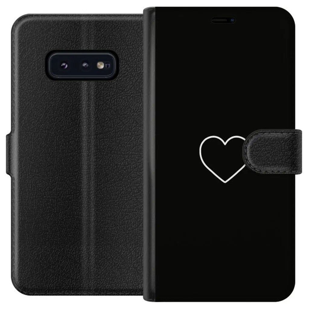 Samsung Galaxy S10e Sort Lommebokdeksel Hjärta v:3296492