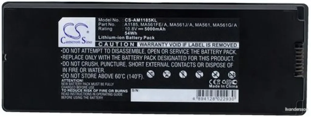 Batteri til Apple MacBook13""MB404LL/ A, 10.8V, 5000 mAh v:7943779