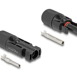 Delock DL4 solcellekontakter for kabler hann og hunn – svart 2 stk v:2365446 Delock DL4 solcellekontakter for kabler hann og hunn – svart 2 stk v:2365446