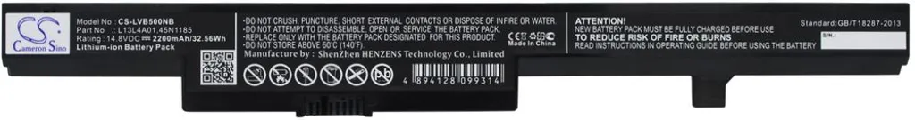 Batteri til Lenovo IdeaPad B50-30 Touch, 14.8V, 2200 mAh v:1528810