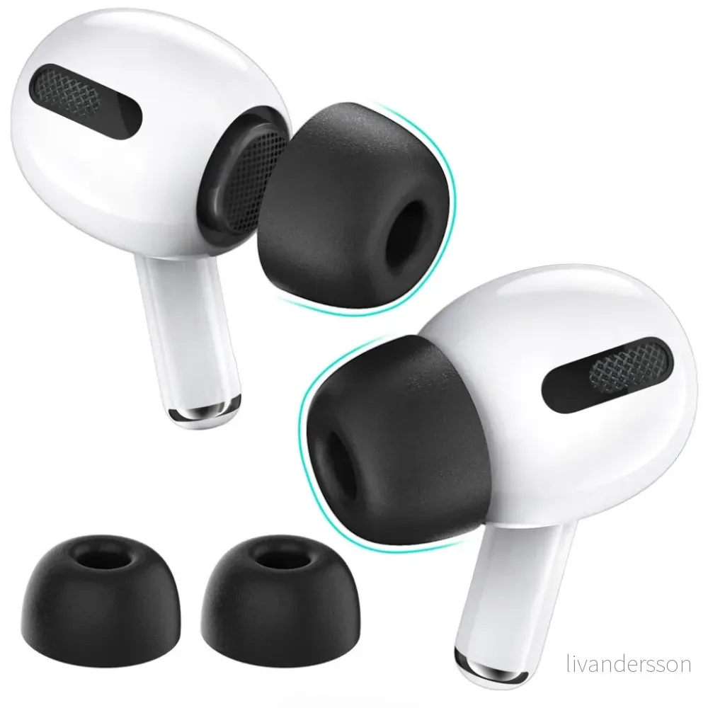 Apple AirPods Pro / Pro 2 ørepropper (store) – Svart v:4361606