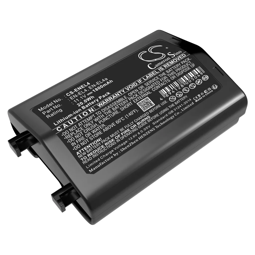 Batteri til EN-EL4 for Nikon, 11,1V, 1800mAh v:4628835