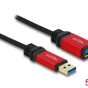 Delock USB-forlengningskabel USB-A hann til hunn 5 Gbps, 5 m v:6929198