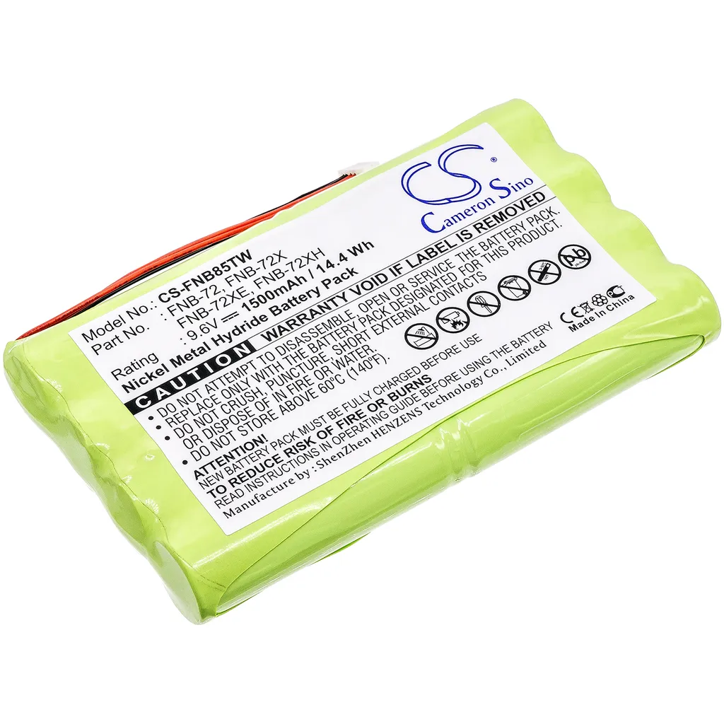 Batteri til FNB-72xh for Vertex, 9.6V, 1500 mAh v:7917692
