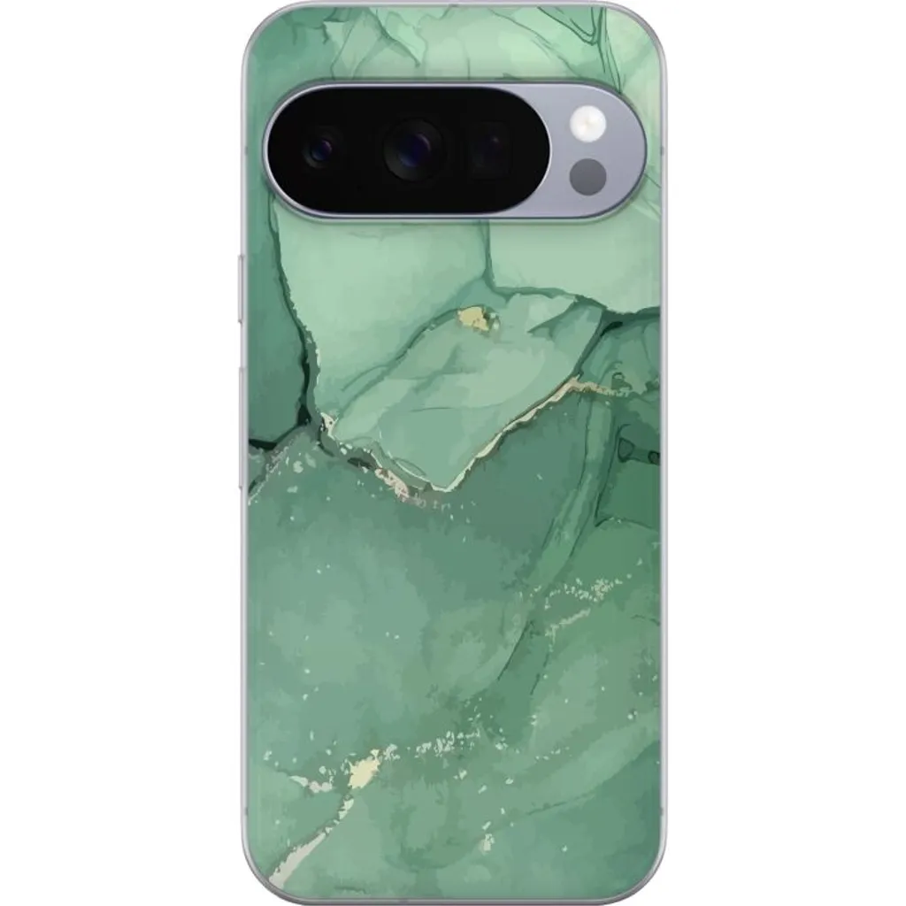 Google Pixel 10 Pro XL Gjennomsiktig Telefondeksel Grön Marmor v:1112689