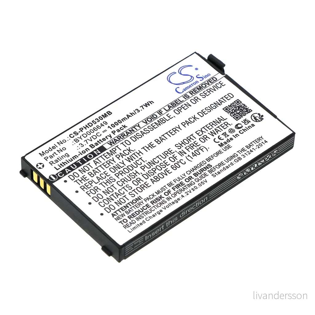Batteri til Nuk Eco Control Video Display 550VD, 3,7V, 1000mAh v:6161982