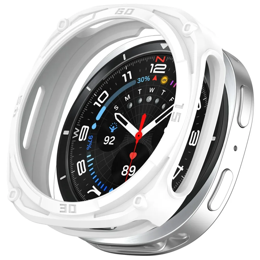 Samsung Galaxy Watch9 40mm Støtsikkert deksel – Hvit v:4745023