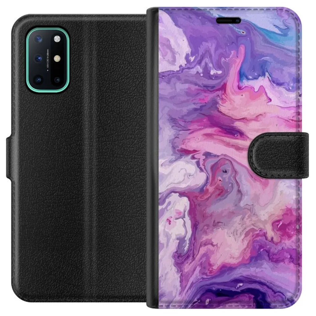 OnePlus 8T Sort Lommebokdeksel Marmor v:6821403