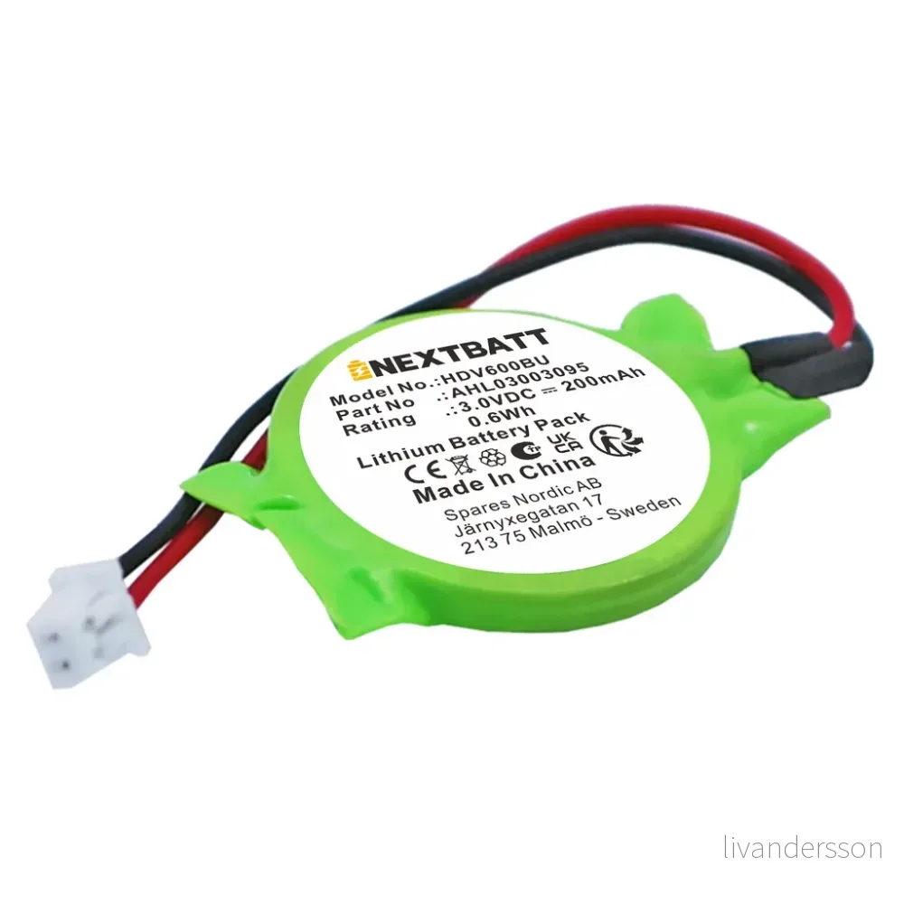 Batteri til HP Pavilion DV6144eu, 3.0V, 200 mAh v:3471301