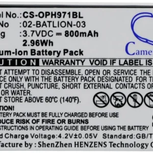 Batteri til 11267 for Opticon, 3.7V, 800 mAh v:6513995 Batteri til 11267 for Opticon, 3.7V, 800 mAh v:6513995