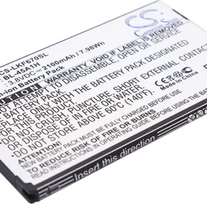 Batteri til EAC63158301 for LG, 3.8V, 2100 mAh v:3977645 Batteri til EAC63158301 for LG, 3.8V, 2100 mAh v:3977645