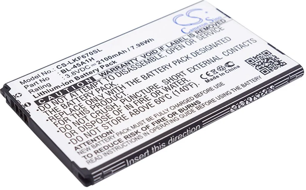 Batteri til Lg F670S, 3.8V, 2100 mAh v:3251528