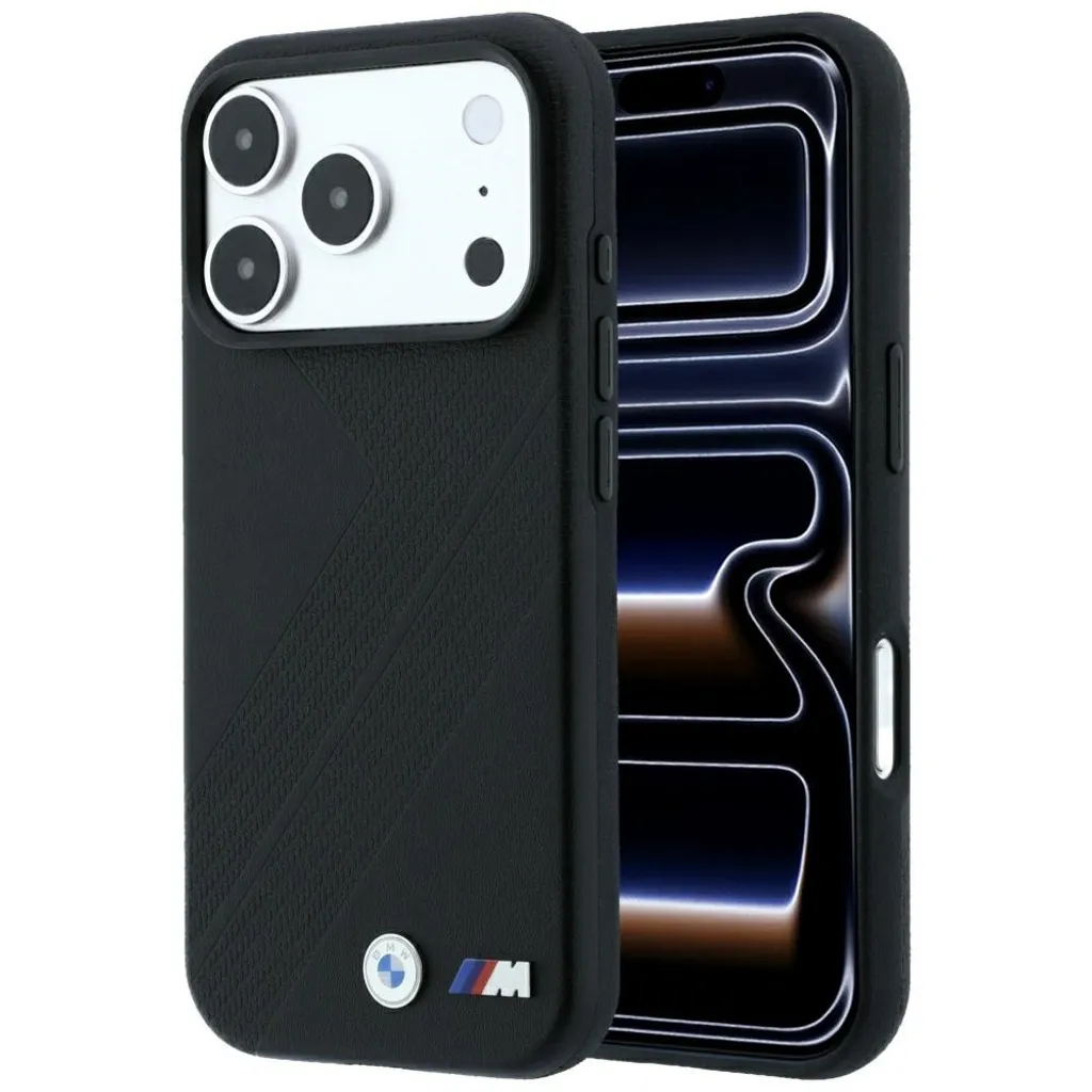 BMW Tire Track Logo MagSafe Deksel til iPhone 17 Pro/18 Pro – Svart v:3774674