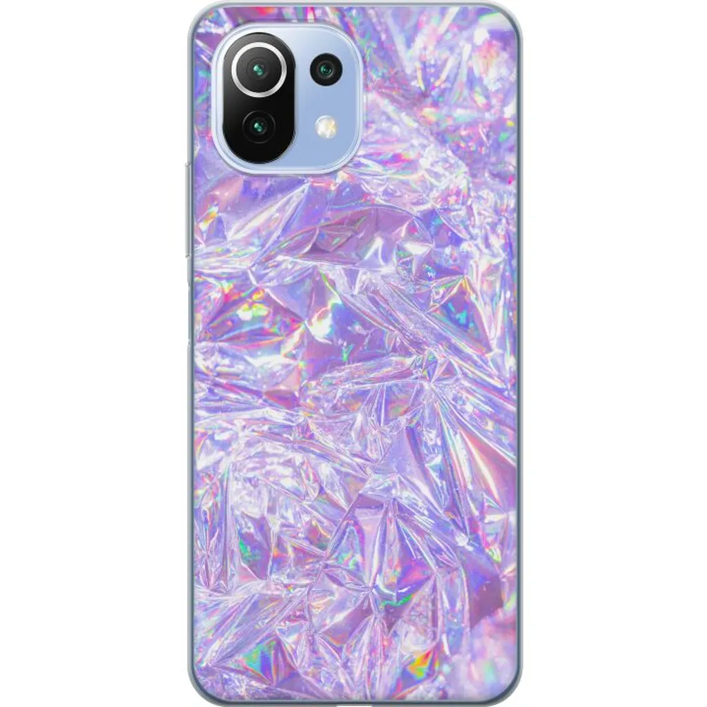 Xiaomi 11 Lite 5G NE Gjennomsiktig Telefondeksel Glitter v:4789468