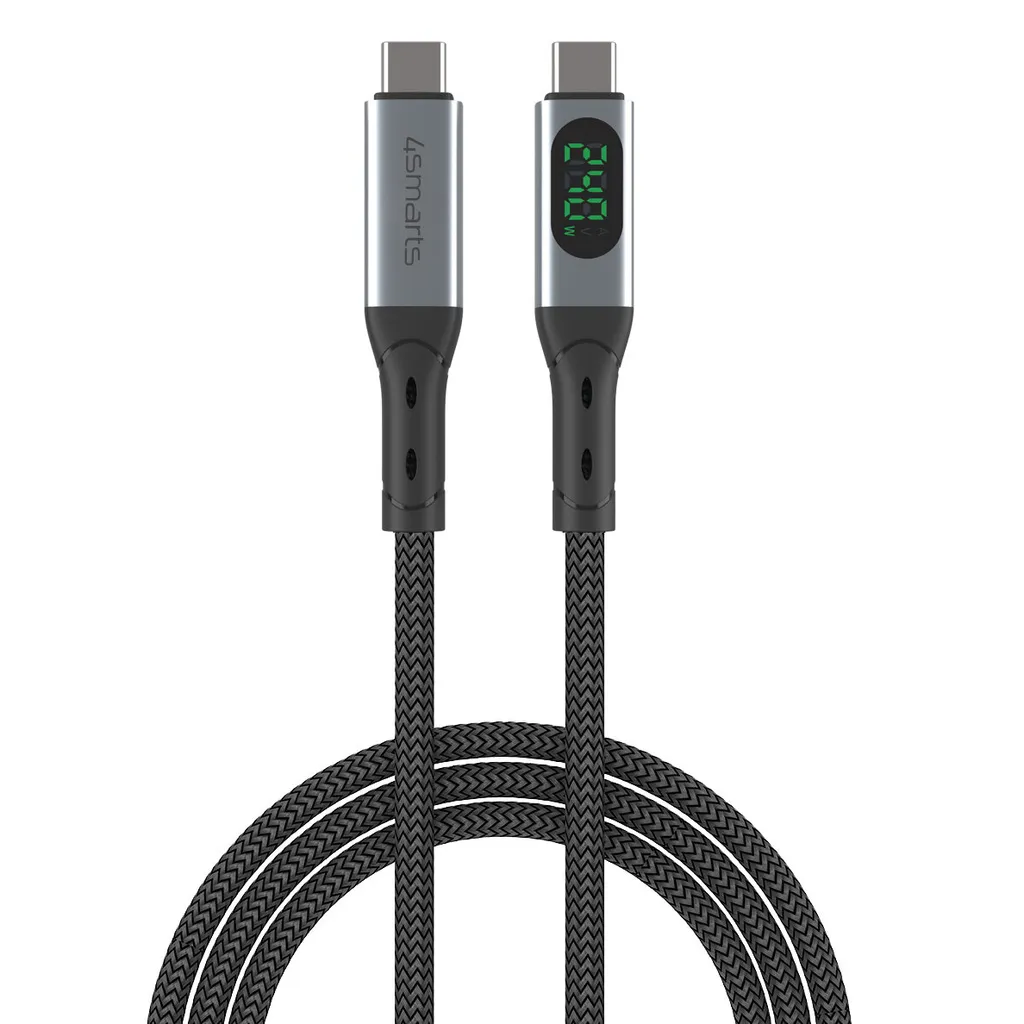 4Smarts DigitCord Enterprise 240W USB-C-kabel 1,5m – svart v:5136476