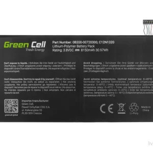 Batteri til Asus Transformer Book T100TA-DK053H, 3.8V, 8150 mAh v:5492167 Batteri til Asus Transformer Book T100TA-DK053H, 3.8V, 8150 mAh v:5492167