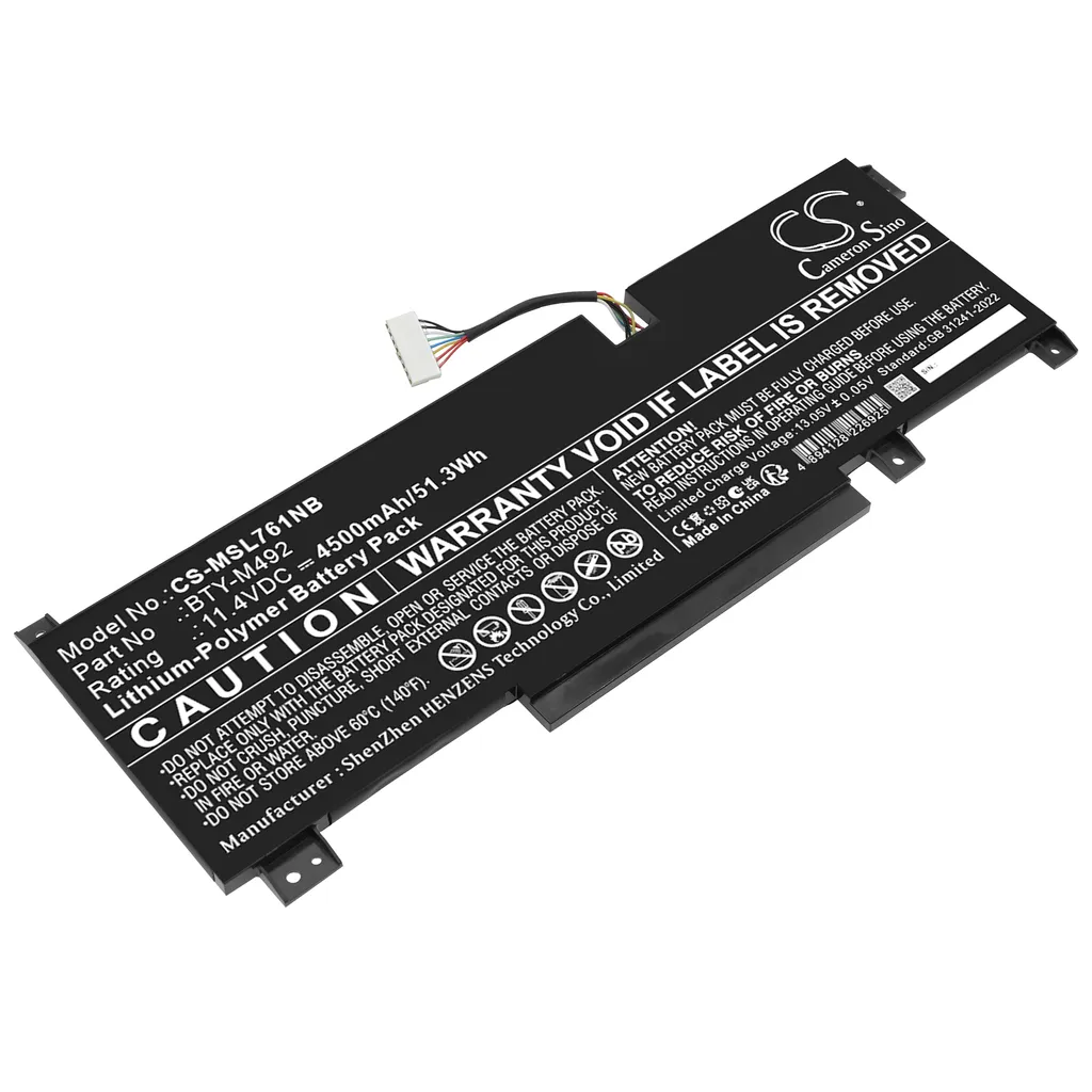 Batteri til Pulse GL76 11UCK-238RU, 11.4V, 4500mAh v:8600704