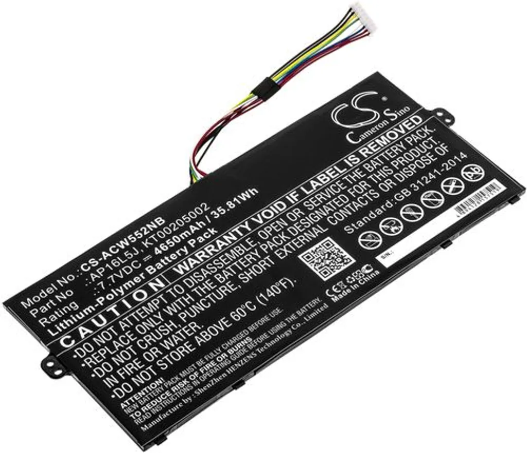 Batteri til Acer Swift 5 SF514-52T-51MV, 7.7V, 4650 mAh v:3648697