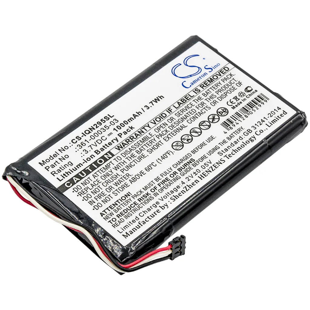 Batteri til Garmin Nuvi 2495LMT, 3.6(3.7V), 1000 mAh v:3823782