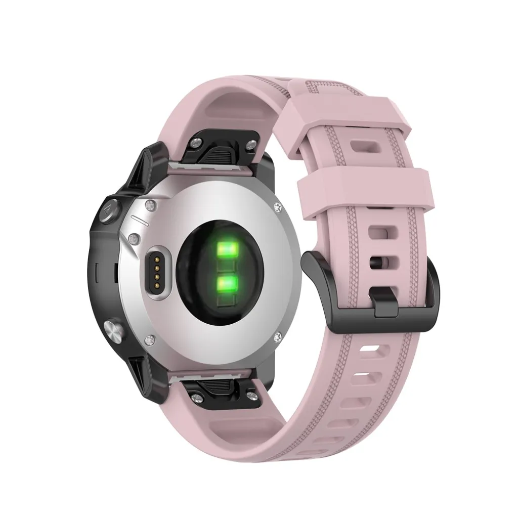 Garmin Fenix 7S/6S/6S Pro/5S/5S Plus Klokkereim i silikon – Rosa v:3451088 Garmin Fenix 7S/6S/6S Pro/5S/5S Plus Klokkereim i silikon – Rosa v:3451088