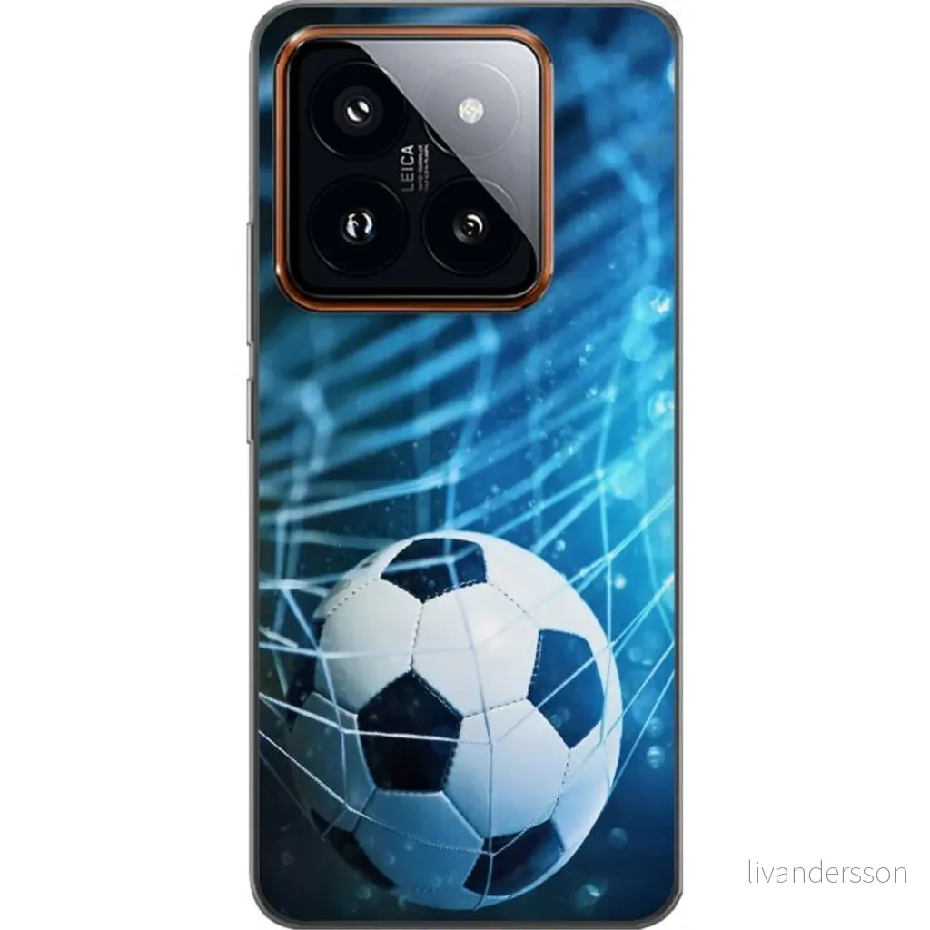 Xiaomi 14 Pro Gjennomsiktig Telefondeksel Fotboll v:5030568